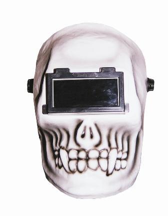 New hoodlum white skull welding helmet - 
