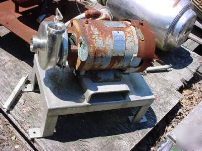 Sani-stainless steel centrifugal pump - tri-clover 1 hp
