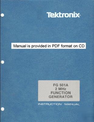 Tek tektronix FG501A FG501A operation & service manual