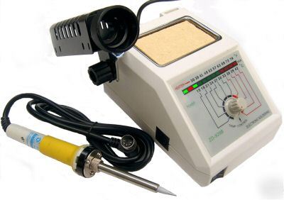 As is soldering station w/ temp led meter, solder iron