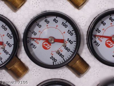 Campbell hausfeld air pressure gauge 200 psig npt nw ch