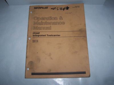 Caterpillar IT24F operation & maintenance manual 