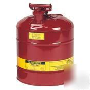 Justrite type i safety can - 5 gallons (red)