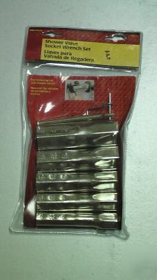 Wolverine tools shower valve socket wrench set