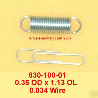10 extension springs -od 0.35