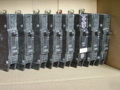 8 ge circuit breakers 1P 277V 20A E11592