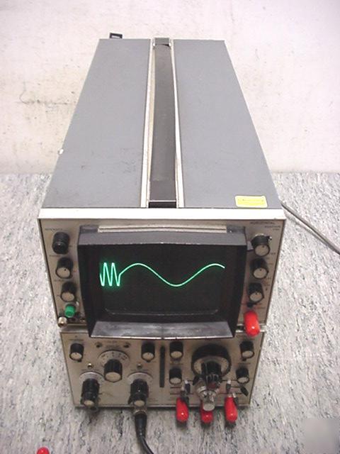 HP180A 50MHZ oscilloscope w/ HP1801A & HP1821A *tested*