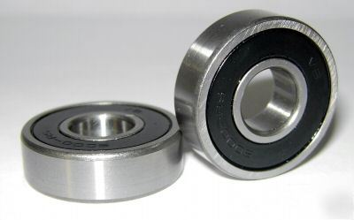 New (2) 6000-2RS ball bearings, 10X26X8 mm, lot
