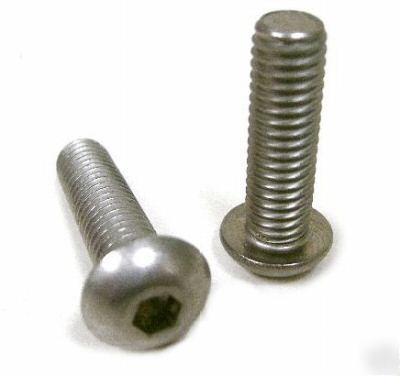 Stainless steel allen button head bolt 10-32 x 1/2