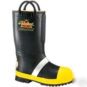 Thorogood hellfire rubber insulated fire boot 11 1/2 w