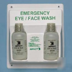 Double eye emergency face wash station glx 7349