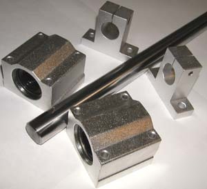 Cnc router rail shaft rod/pillow block/support xy table