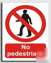 No pedestrians sign-semi rigid-300X400MM(pr-023-rm)