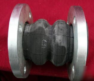 Twinflex flanged double sphere rubber flexible connecto
