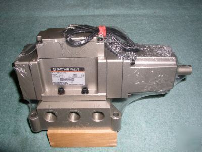 New smc nvs 4154 pneumatic solenoid valve with subplate