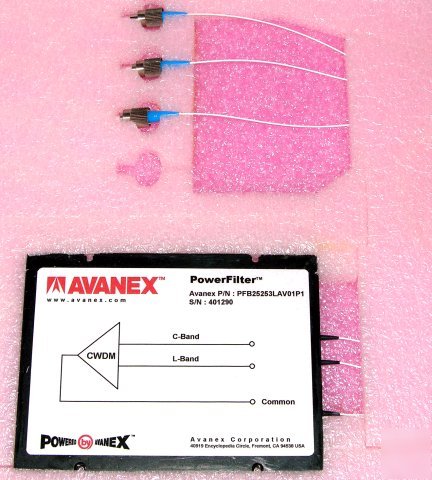 Avanex PFB25253LV01P1 powerfilter wdm c/l band