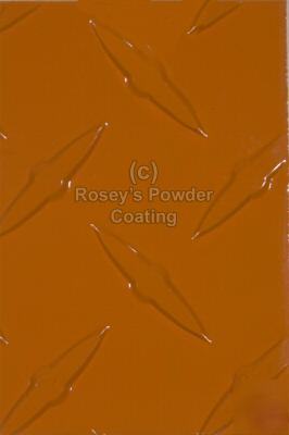 New 2 lbs signal orange 90+% gloss powder coating ( )