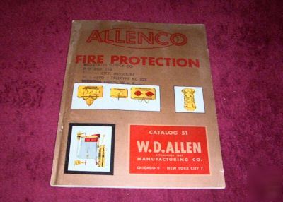Rare 1957 allenco fire protection catalog 51 