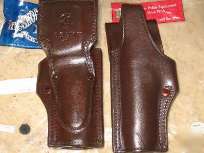 Tex shoemaker beretta 96D leather holster brown lh left