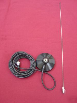 Vhf mag. mount mobile antenna for motorola or vertex