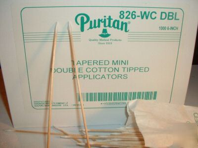 1000 tapered cotton swabs q type tip clean applicators