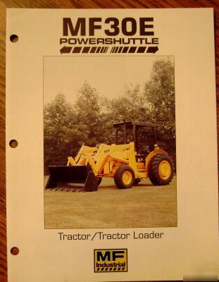 Massey ferguson mf 30E tractor & loader brochure book
