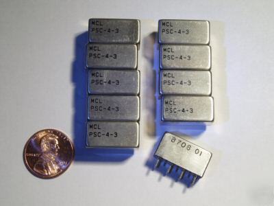 Mini-circuits power splitters (lot of 10) psc-4-3