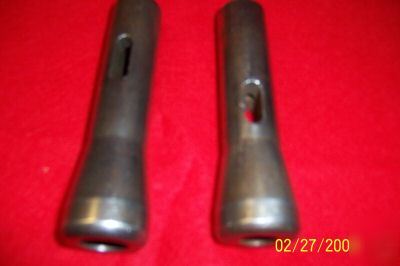 BridgeportÂ® R8 collets 2 for moorse taper no 1-2 used 