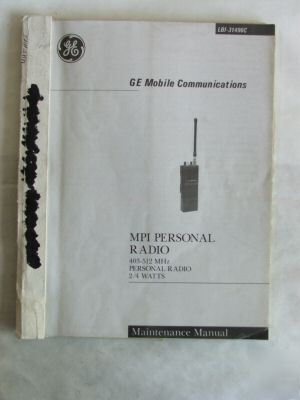 Ge general electric mpi radio lbi-31496C service manual