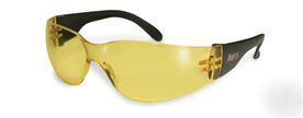 Rider yellow tinted lens avis safety glasses
