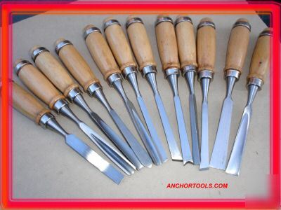 12 pc wood carving chisel set ( carve woodworker tools 