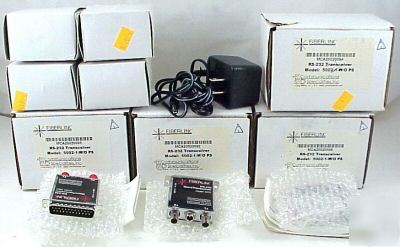 4 csi fiberlink rs-232 microtransceivers 5002 w p/s