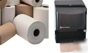 Natural hardwound roll paper towels 7.875