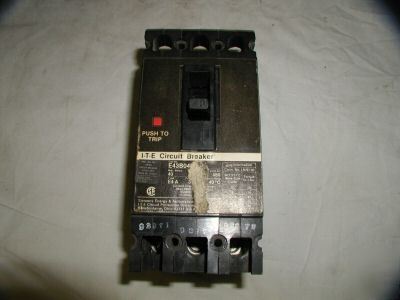 Ite circuit breaker 40 amp 3 pole 480 v E43B040 E4-a