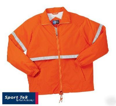 Sport-tek nylon reflective coach's jacket 4X