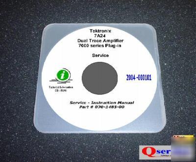 Tektronix tek 7A24 service - ops manual cd +