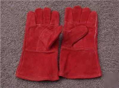 New - sz large - leather welding gloves one pair