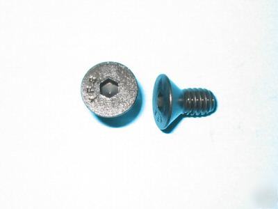 100 flat head socket cap screws - size: 1/4-20 x 1/2