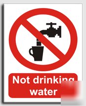 Not drinking water sign-s. rigid-200X250MM(pr-030-re)