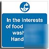 Wash only hands here signs. rigid-300X300(ma-102-rl)