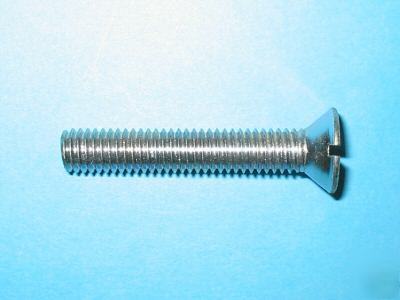500 slotted flat machine screws - size: 10-24 x 3/4