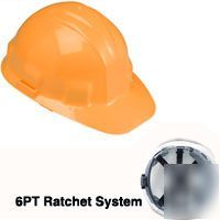 Hard hat orange ratchet sentry 3000078