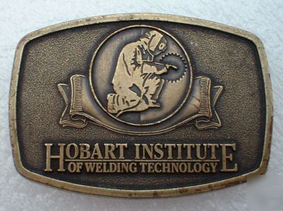 Hobart institute collectible belt buckle older