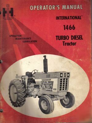 International 1466 turbo diesel tractor manual 