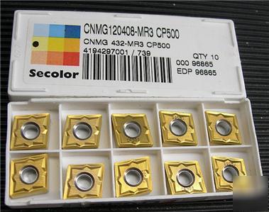 20 seco cnmg 432-MR3 CP500 indexable carbide inserts 