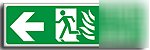 Fire exit-(rm) left sign-450X150MMS. rigid (sa-042-rq)