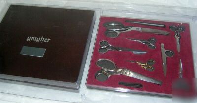 Gingher 8 piece scissors set collectors set