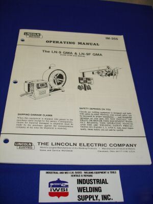 Lincoln electric LN9 gma feeder operating manual IM435
