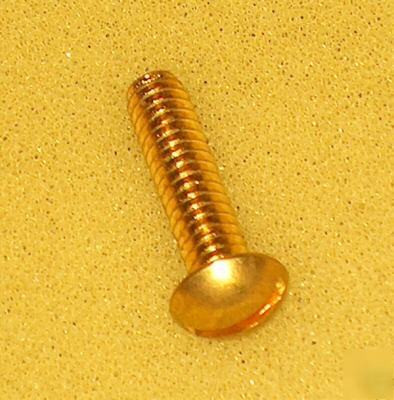 10 ea. brass screws 1/4-28 x 1