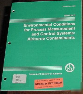 Isa process measurement control airborne contaminants